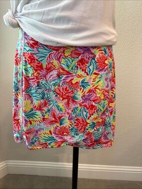 Vibrant Floral Mini Skirt - Multicolor